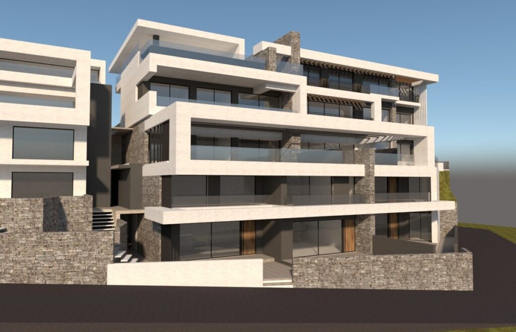 An amazing apartment complex coming on the market very soon with eight 75m2 apartments as well as apartment/villas of 80, 100, 120 and 150m2. Enjoy the Cretan lifestyle in a low maintenance luxury apartment with the best sea views of Kalyves. 