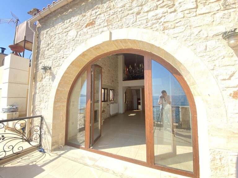 Seafront 2 Floor Stone House For Rent In Kalyves - 11