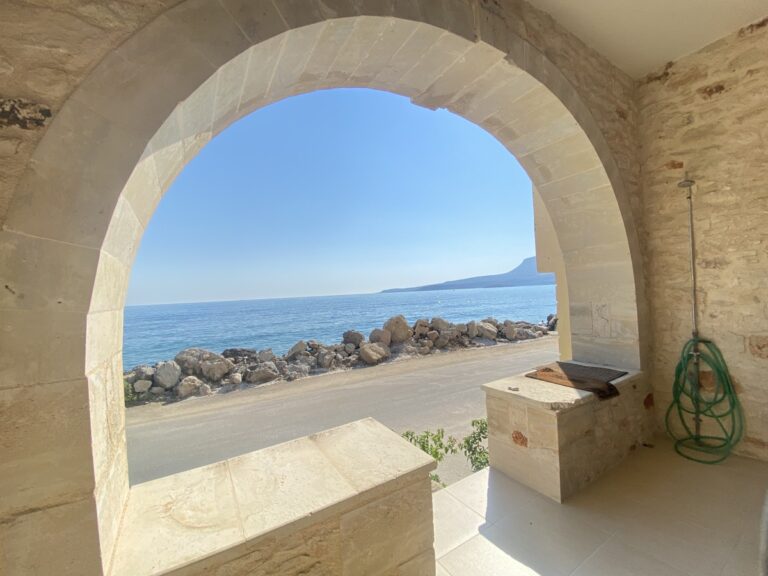 Seafront 2 Floor Stone House For Rent In Kalyves - 25