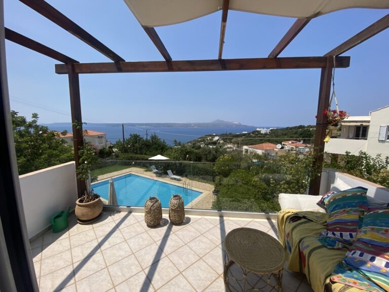Villa in Plaka with Breathtaking Views and Private Pool For Rent - 
