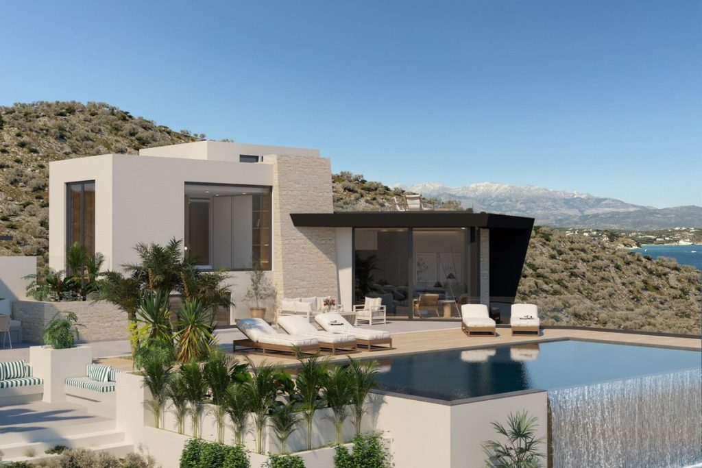 Modern contemporary villa in Plaka, nestled near the sea, will be brought to life on the outskirts of the Cretan village of Plaka, situated in the heart of the Apokoronas region in Crete.
